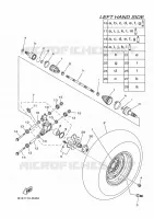ROUE ARRIERE pour Yamaha KODIAK 700 de 2016