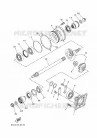 TRANSMISSION INTERMEDIAIRE pour Yamaha KODIAK 700 de 2016