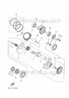 VILEBREQUIN / PISTON pour Yamaha KODIAK 700 de 2016