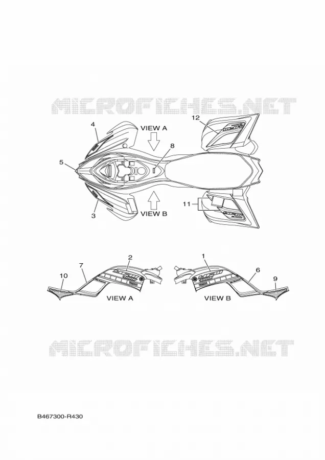 EMBLEME Yamaha QUAD 700 2016 RAPTOR  YFM700RYFM70RSSG