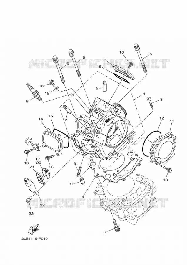 CULASSE Yamaha QUAD 700 2015 RAPTOR  YFM700RYFM700RF