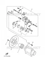 ETRIER DE FREIN ARRIERE pour Yamaha YFM350R de 2007