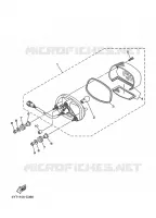 FEU ARRIERE pour Yamaha YFM350R de 2009