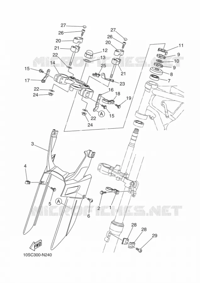 DIRECTION Yamaha MOTO 660 2014 XTX  XT660X