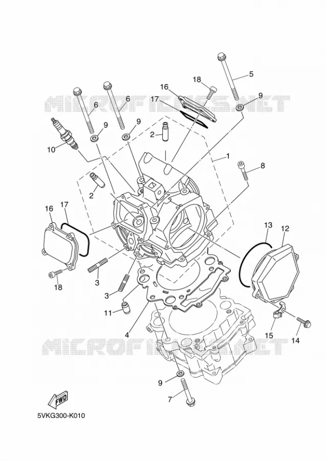 CULASSE Yamaha MOTO 660 2014 XTX  XT660X