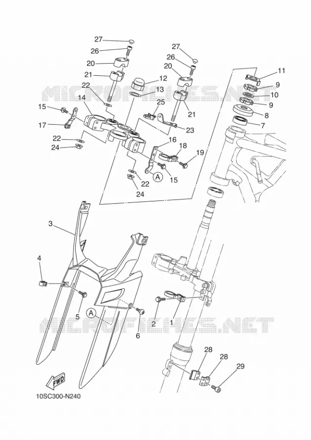 DIRECTION Yamaha MOTO 660 2014 XTX  XT660X