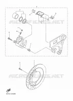 ETRIER DE FREIN ARRIERE pour Yamaha XVS1300A de 2014