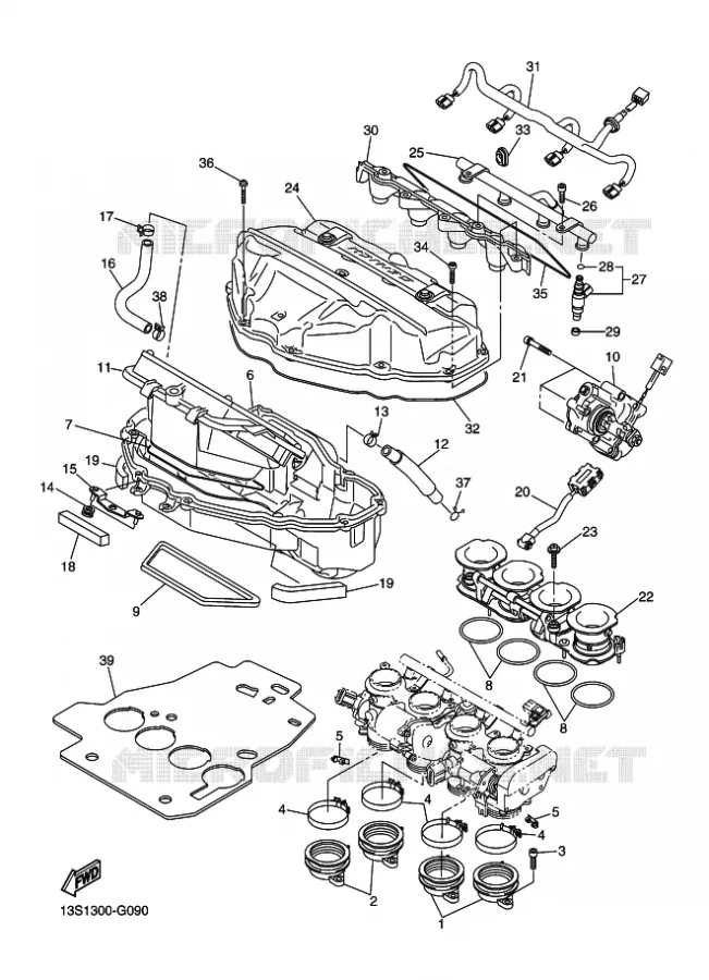 ADMISSION Yamaha MOTO 600 2009 R6  YZF-R6