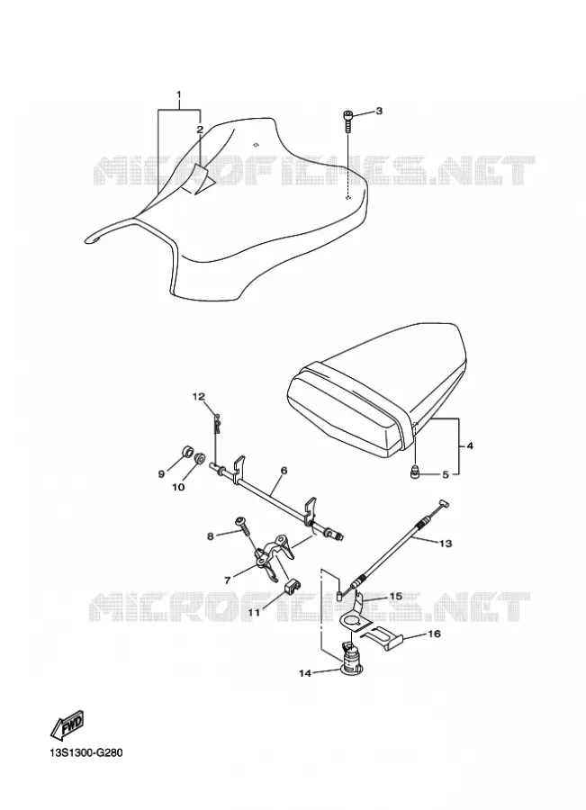 SELLE Yamaha MOTO 600 2009 R6  YZF-R6