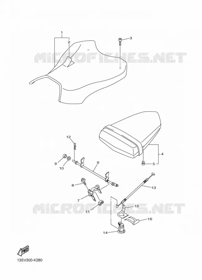 SELLE Yamaha MOTO 600 2011 R6  YZF-R6