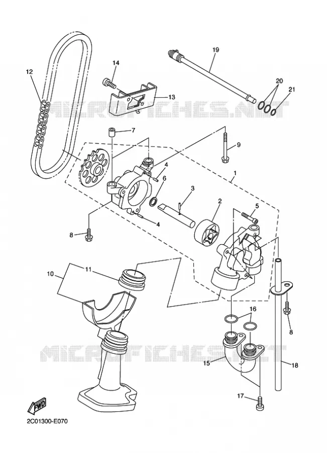 POMPE A HUILE Yamaha MOTO 600 2011 R6  YZF-R6