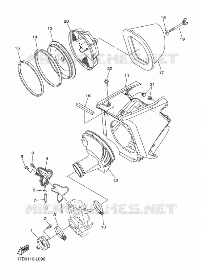 ADMISSION Yamaha MOTO 250 2012 YZF  YZ250F