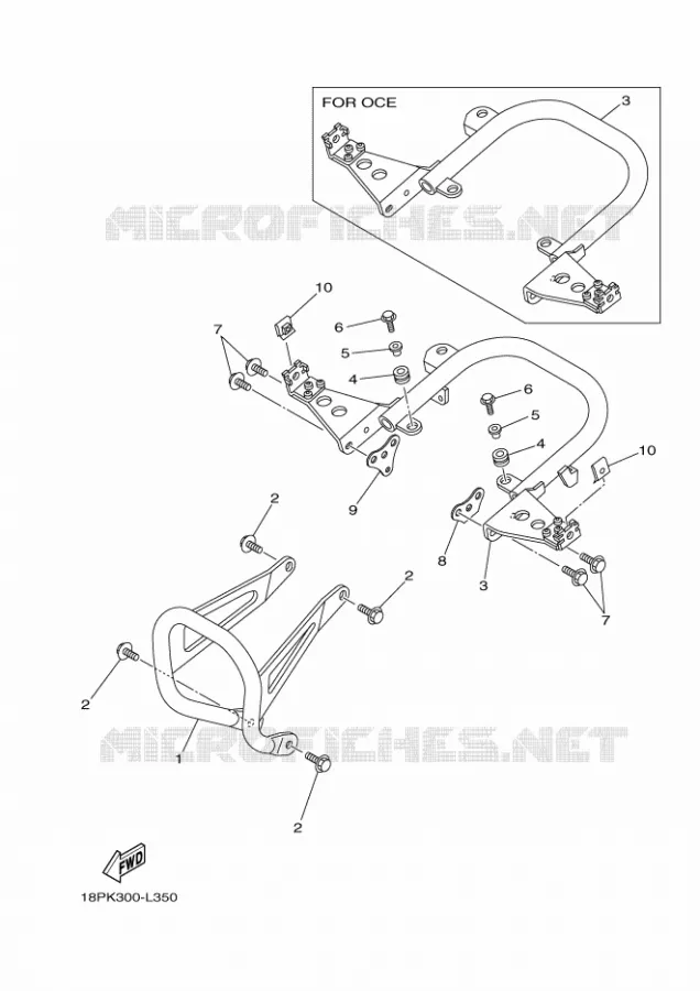 PARE CHOCS Yamaha QUAD 450 2012 YFZ R  YFZ450R