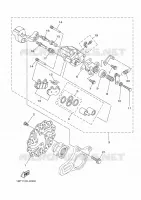 ETRIER DE FREIN ARRIERE pour Yamaha YFZ450R de 2013