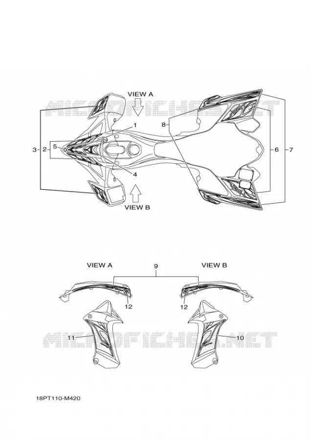 EMBLEME Yamaha QUAD 450 2013 YFZ R  YFZ450R