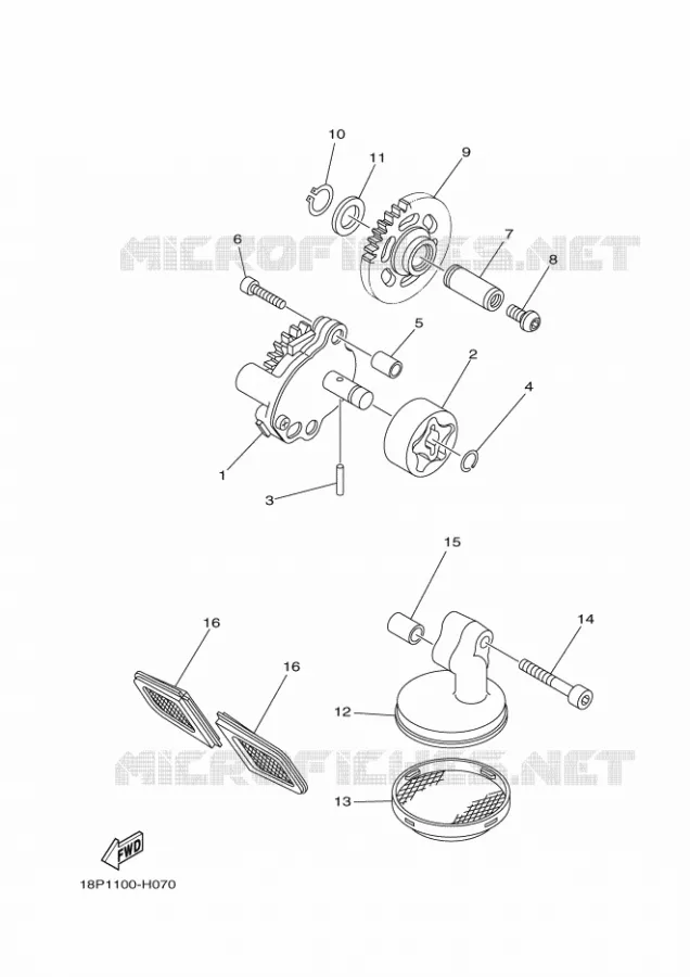 POMPE A HUILE Yamaha QUAD 450 2013 YFZ R  YFZ450R