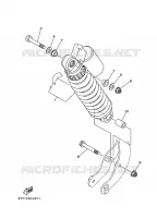 AMORTISSEUR ARRIERE pour Yamaha YFM350R de 2011