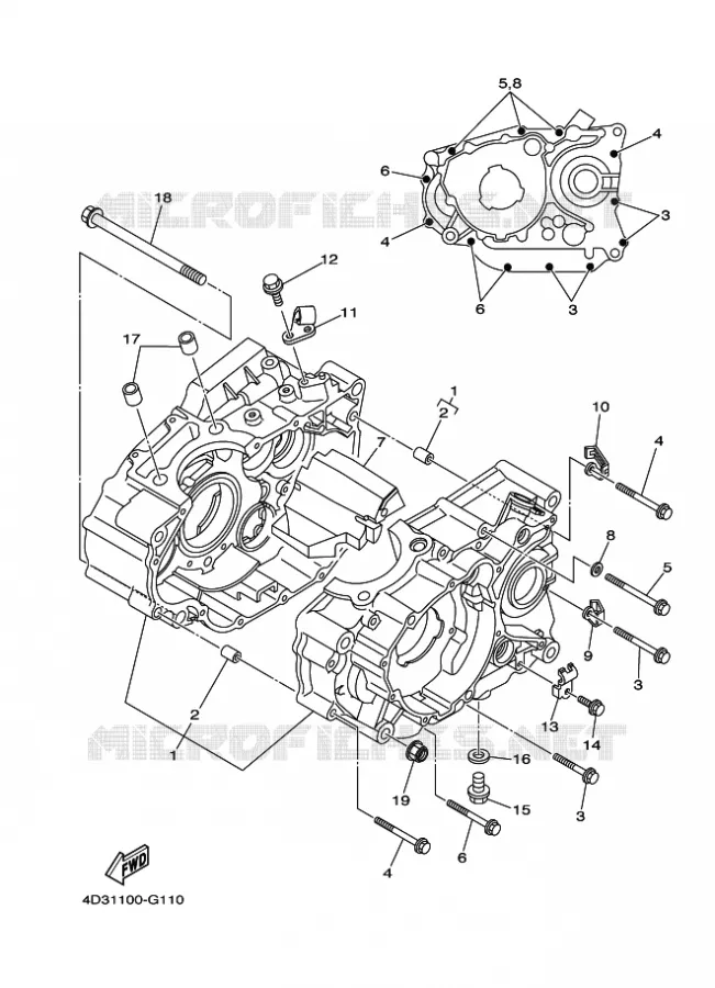 CARTER MOTEUR Yamaha QUAD 250 2011 RAPTOR  YFM250R