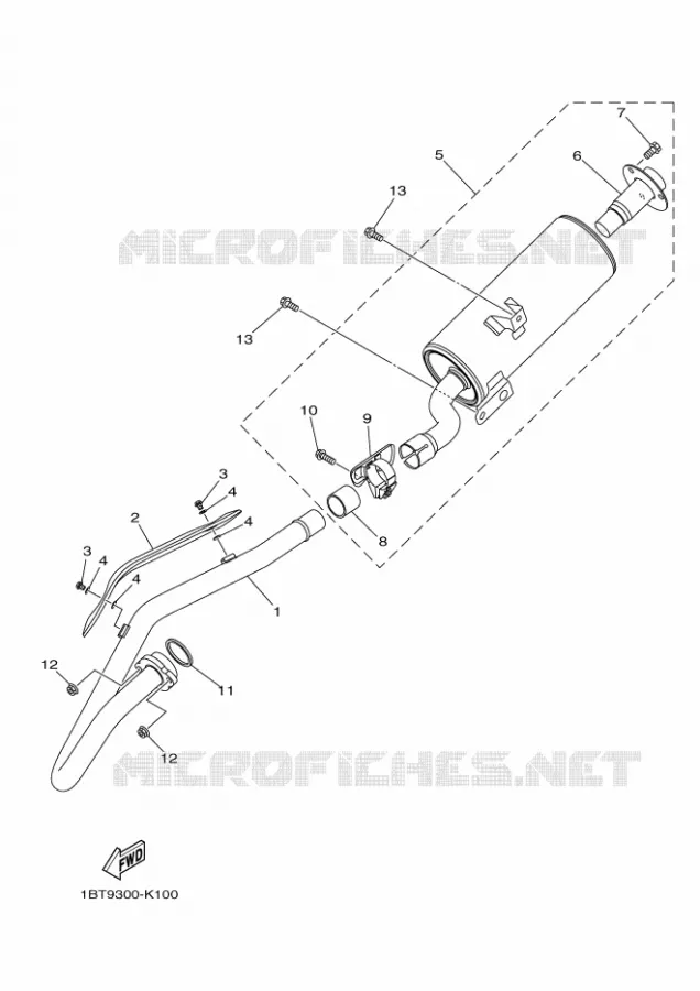 ECHAPPEMENT Yamaha QUAD 250 2011 RAPTOR  YFM250R
