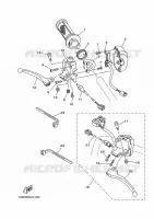 COMMODO / LEVIER pour Yamaha ED06 de 2012