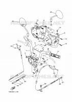 GUIDON ET CABLES pour Yamaha ED06 de 2012