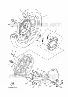 ROUE ARRIERE pour Yamaha ED06 de 2012