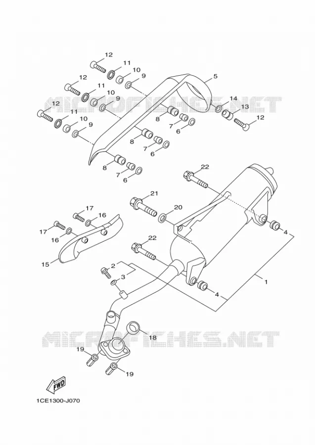 ECHAPPEMENT Yamaha SCOOTER 125 2010 BWS  YW125