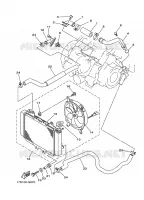 RADIATEUR / DURITES pour Yamaha YFM450FWA de 2015