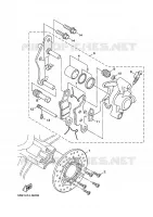 ETRIER DE FREIN AVANT pour Yamaha YW125 de 2011