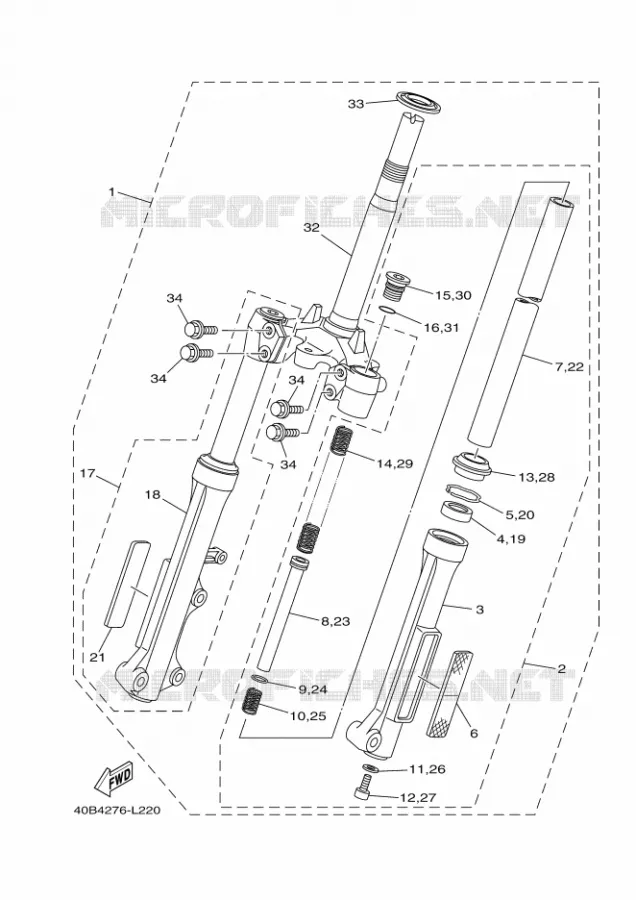 FOURCHE Yamaha SCOOTER 110 2014 CRYPTON  T110C
