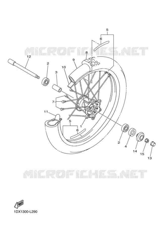 ROUE AVANT Yamaha MOTO 450 2014 WRF  WR450F
