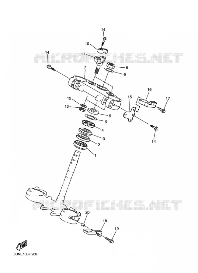 DIRECTION Yamaha MOTO 250 2014 WRF  WR250F