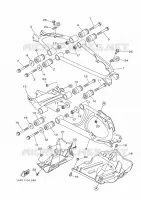 BRAS ARRIERE pour Yamaha YFM700FWAD de 2012