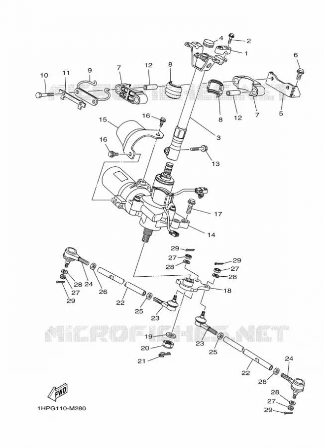 DIRECTION Yamaha QUAD 700 2013 GRIZZLY  YFM700FWADYFM7FGPHD