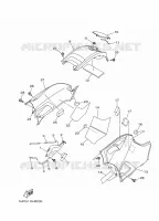 COUVERCLE LATERAL pour Yamaha YFM550FWA de 2014