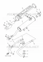 ECHAPPEMENT pour Yamaha GRIZZLY 350 4WD de 2016