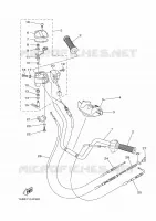 GUIDON ET CABLES pour Yamaha GRIZZLY 350 4WD de 2016