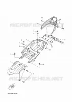 GARDE BOUE AVANT pour Yamaha NS50 de 2013