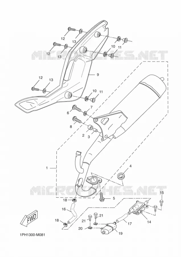 ECHAPPEMENT Yamaha SCOOTER 50 2016 NITRO  NS50