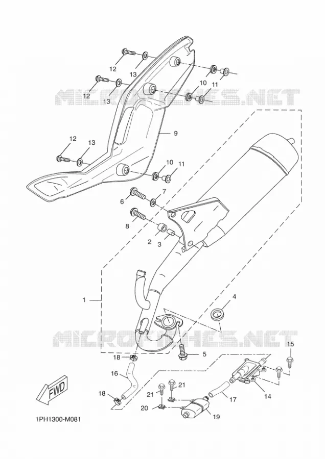 ECHAPPEMENT Yamaha SCOOTER 50 2016 NITRO  NS50