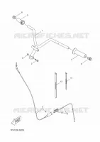GUIDON ET CABLES pour Yamaha AEROX 50 R de 2016