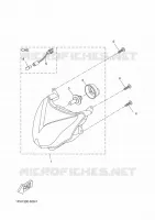 PHARE  pour Yamaha AEROX 50 R de 2016