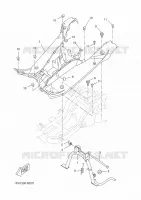 SUPPORT / REPOSE PIEDS pour Yamaha AEROX 50 R de 2016