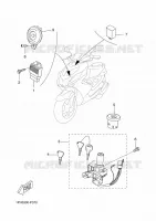 PARTIE ELECTRIQUE 1 pour Yamaha AEROX 50 R de 2016