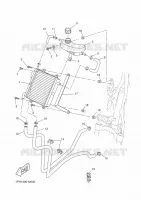 RADIATEUR / DURITES pour Yamaha AEROX 50 R de 2016