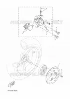 ETRIER DE FREIN ARRIERE pour Yamaha NITRO 50 NAKED de 2016