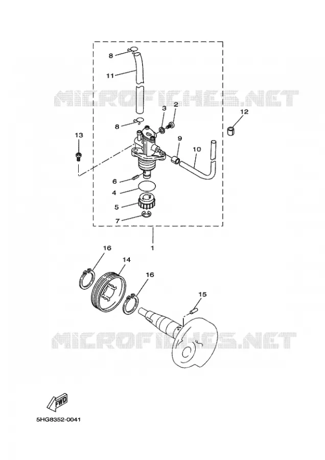 POMPE A HUILE Yamaha SCOOTER 50 2005 STUNT  EW50
