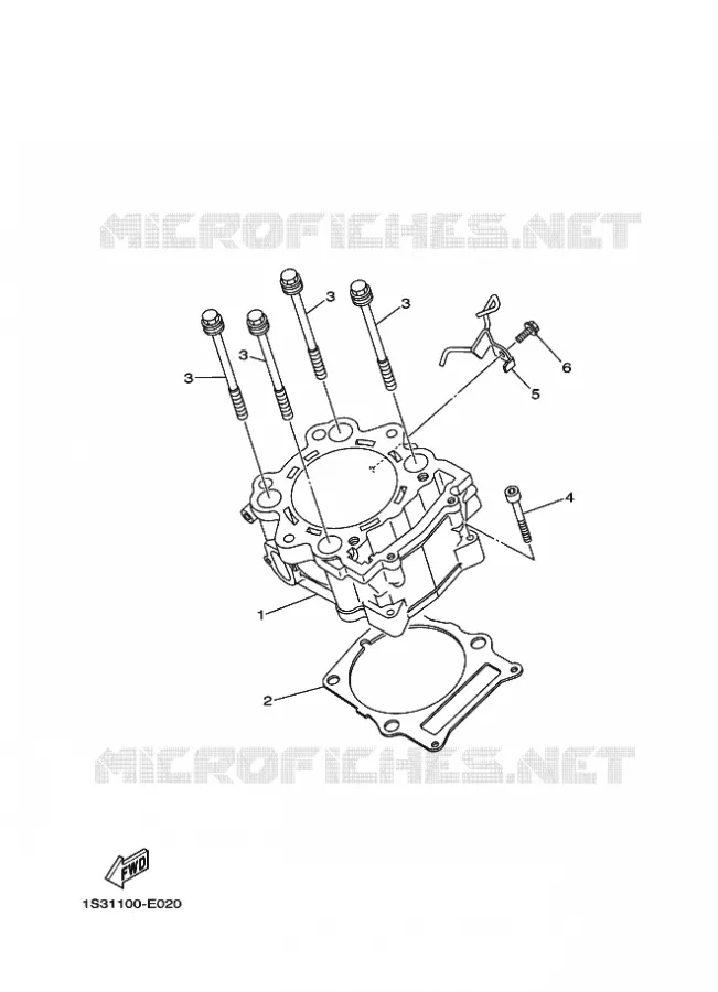CYLINDRE Yamaha QUAD 700 2007 RAPTOR  YFM700RYFM70RW