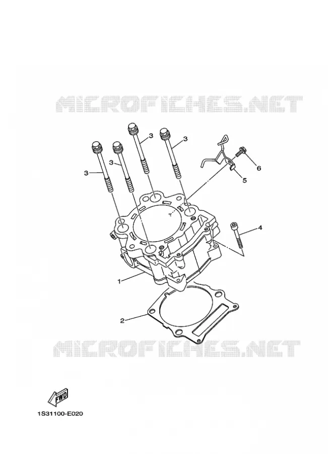 CYLINDRE Yamaha QUAD 700 2009 RAPTOR  YFM700RYFM70RY