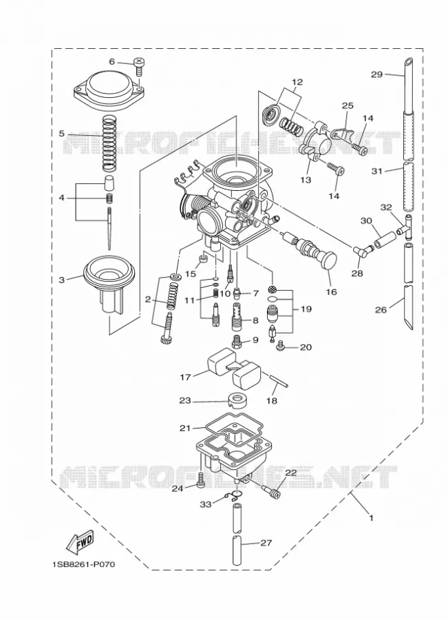 CARBURATEUR Yamaha MOTO 125 2017 XTZ  XTZ125E